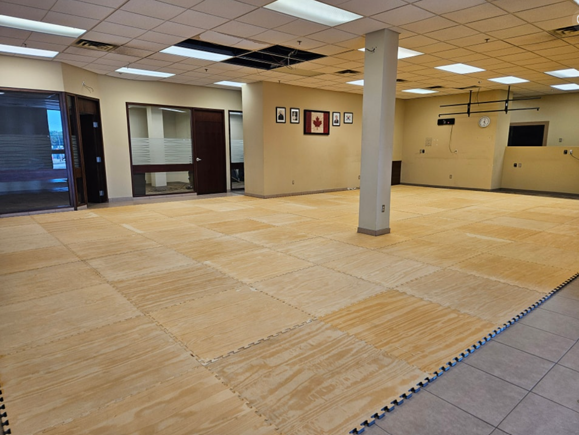 Training floor with mats at Rogue Combat Arts